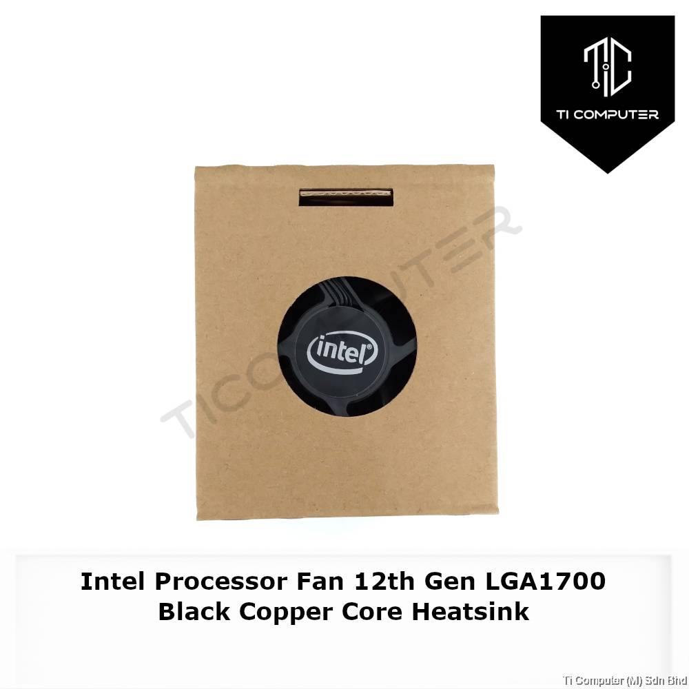 Intel Processor Fan 12th Gen LGA1700 Black Copper Core Heatsink Fan