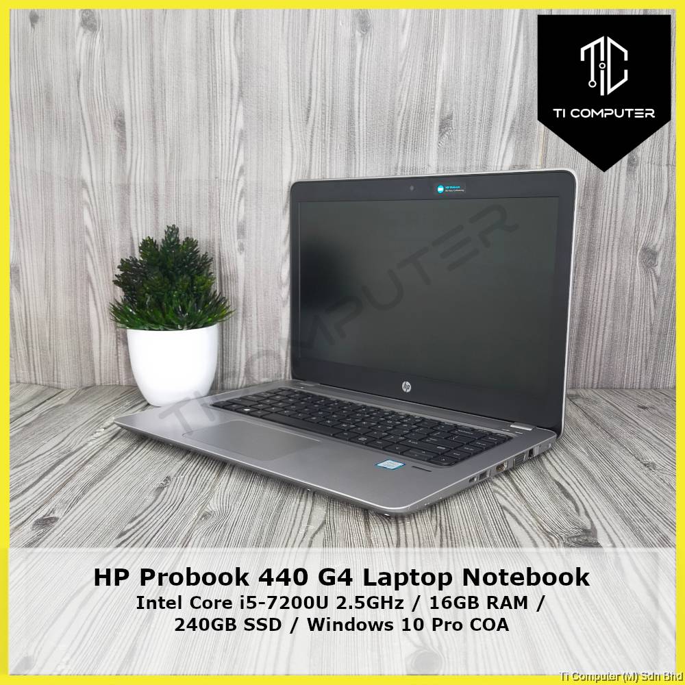 HP Probook 440 G4 Intel Core i5-7200U 16GB RAM 240GB SSD Refurbished  Laptop Notebook