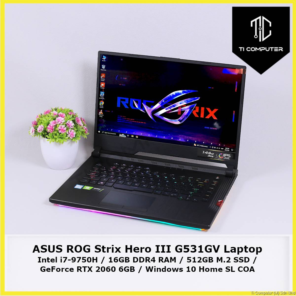 Asus Rog Strix Geforce Rtx 2060 Laptop Core I7 9750h Asus Rog