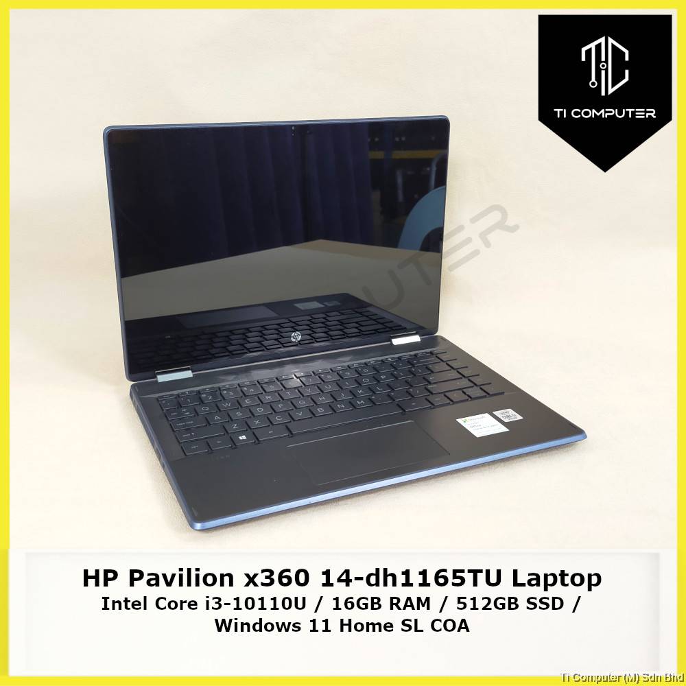 HP Pavilion x360 14-dh1165TU Intel Core i3-10110U 16GB RAM 512GB
