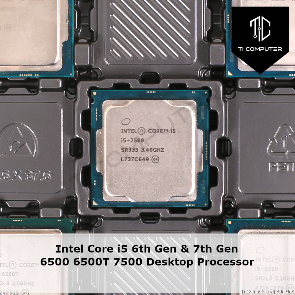 Intel Core i5 6th Gen & 7th Gen 6500 6500T 7500 PC Processor LGA1151 ...