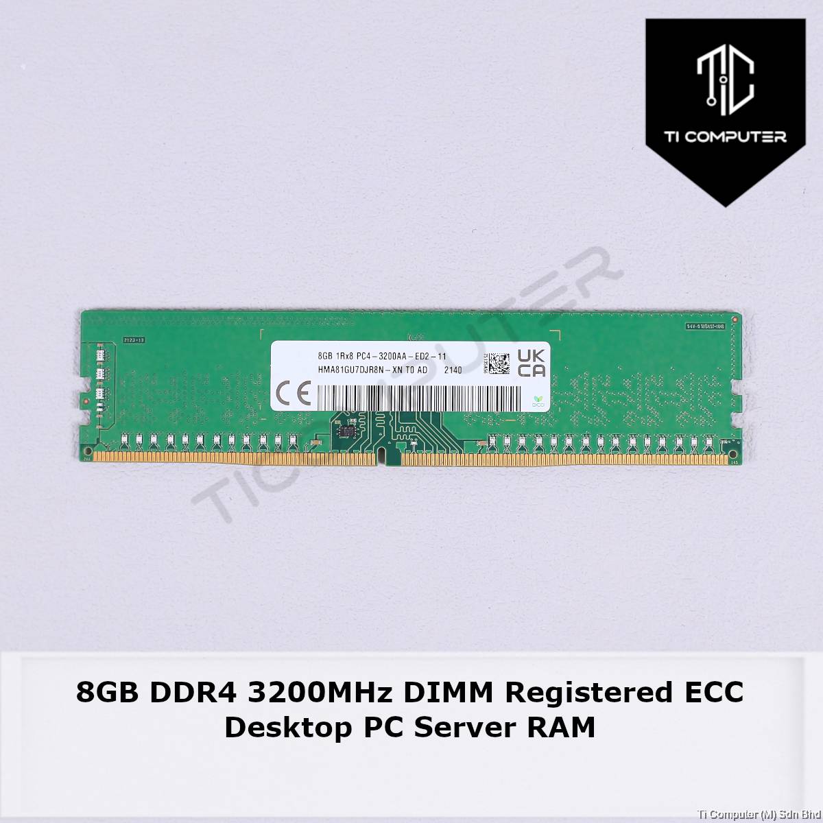 Used 8GB DDR4 3200MHz DIMM Registered ECC Desktop PC Server RAM
