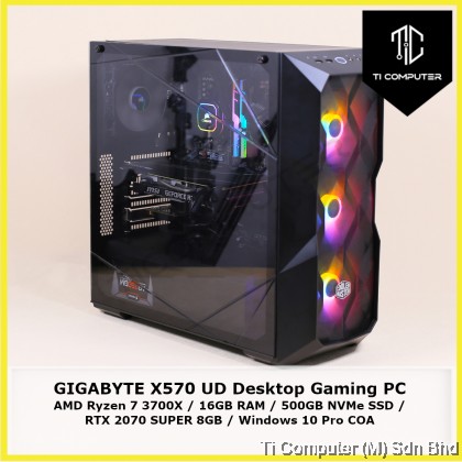 Computer Ryzen 3700x Rtx 3070 Prebuilt Gaming Pc 2070 Super Amd