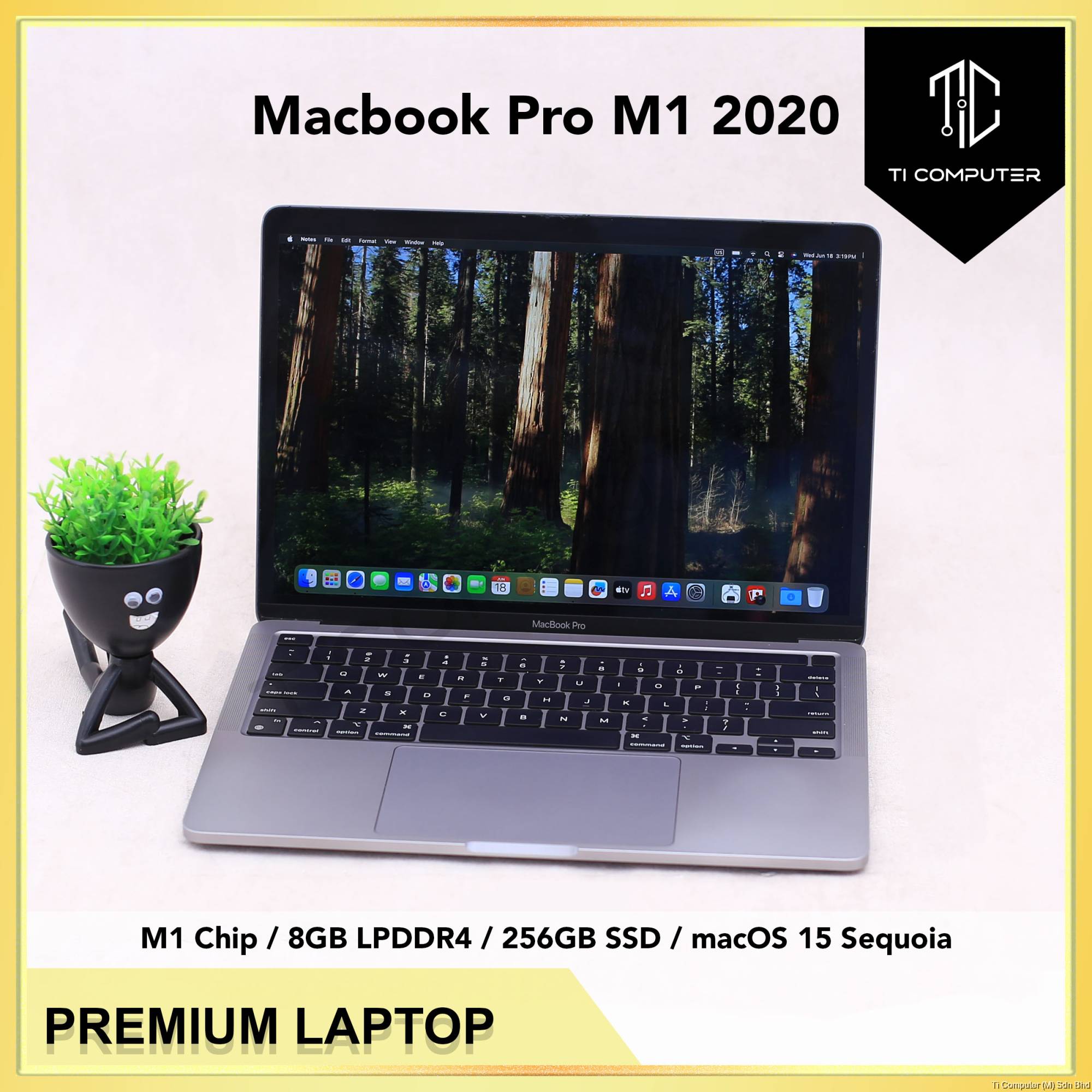 Apple Macbook Pro M1 2020 Touch Bar 13 inch A2338 8GB OB RAM 256GB - Main Image