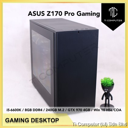 Desktop Computer Gaming Pc Gtx 970 Fractal Define C ASUS Z170 Pro