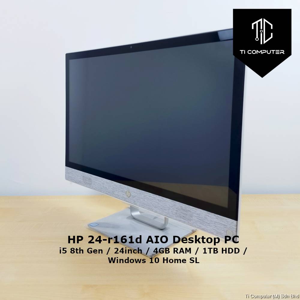 HP 24-r161d i5 8th Gen 4GB RAM 1TB HDD 24inch AIO Desktop PC