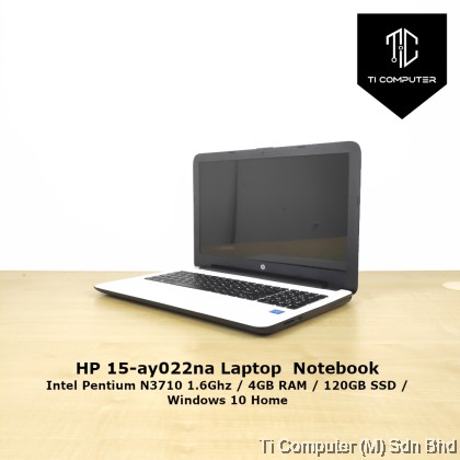 HP 15-ay022na Intel Pentium N3710 4GB RAM 120GB SSD Laptop