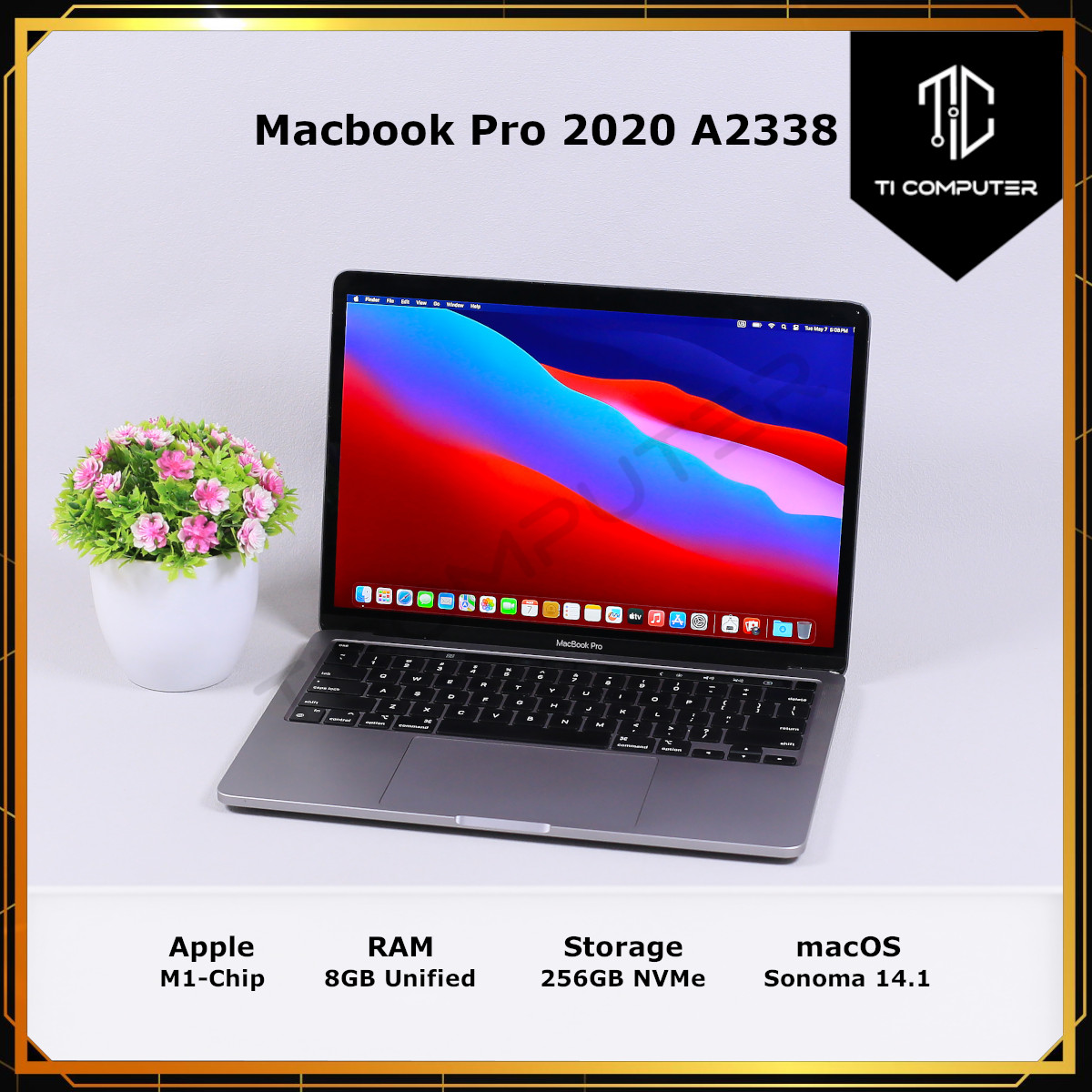 Apple Macbook Pro 2020 A2338 13inch With Apple M1 Chip 8GB RAM