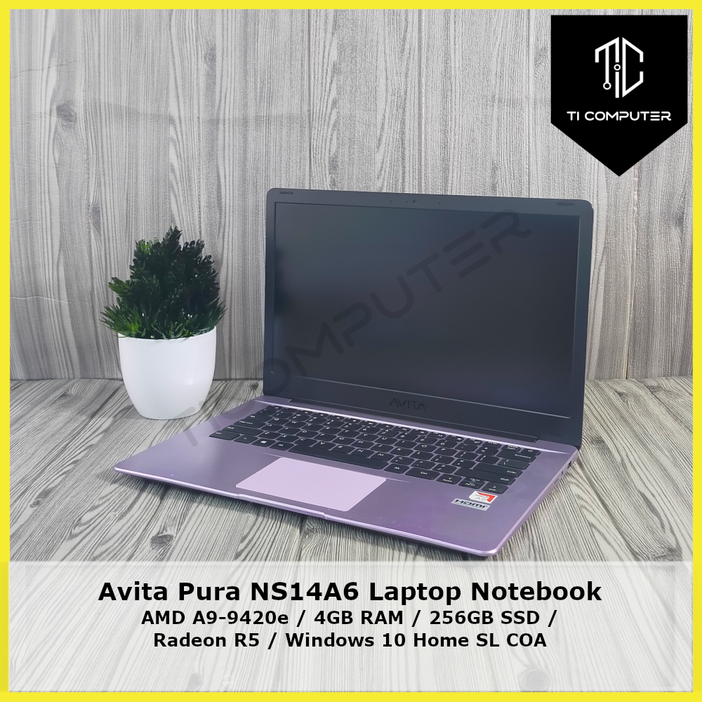 Avita Pura NS14A6 AMD A9-9420e Radeon R5 4GB RAM 256GB SSD