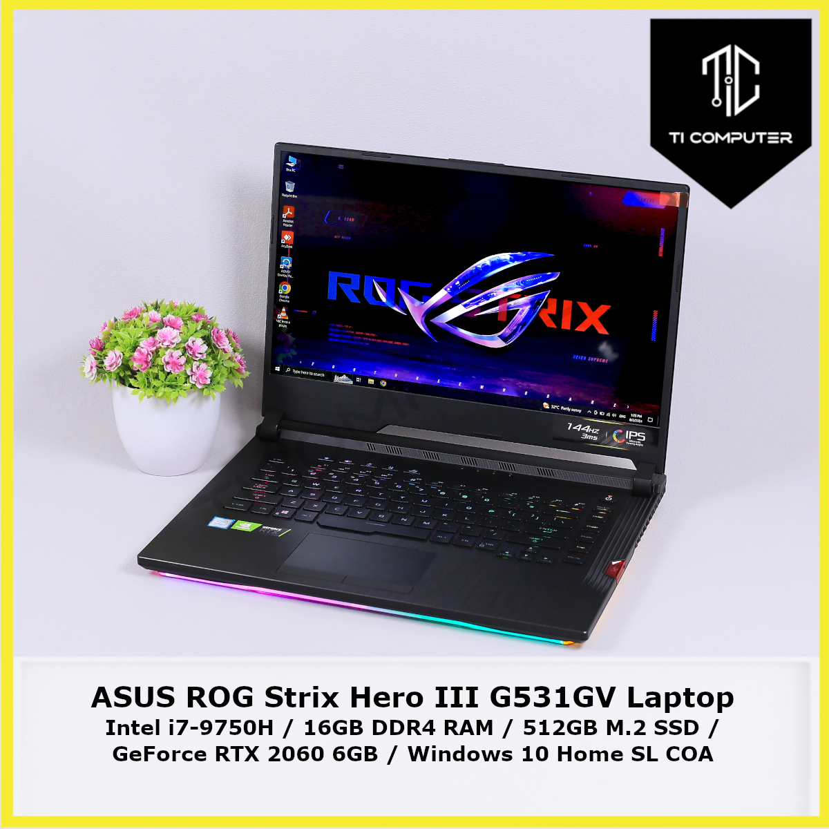 ASUS ROG Strix Hero III G531GV Intel Core i7-9750H 16GB RAM 512GB