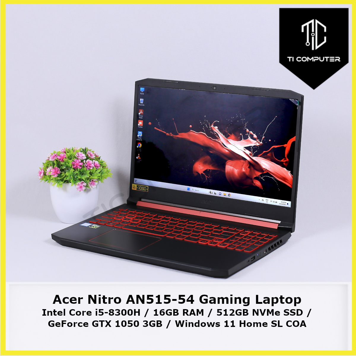 Acer Nitro AN515-54 Intel Core i5-8300H 16GB DDR4 RAM 512GB NVMe